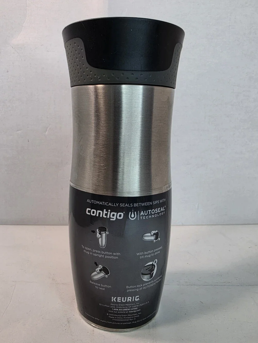Contigo Keurig 14oz Autoseal Stainless Steel Coffee Travel Mug Hot / Cold.